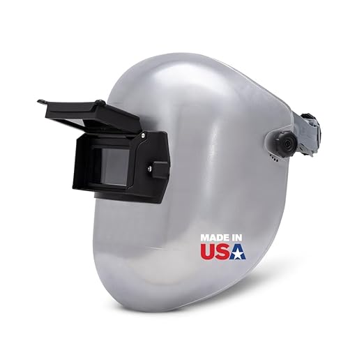 Jackson Safety PL280 Pipeline Welding Helmet - Shade 10 Flip Front Welding Hood - ANSI Z87.1 - Made in USA (Multiple Headgear Styles and Colors)