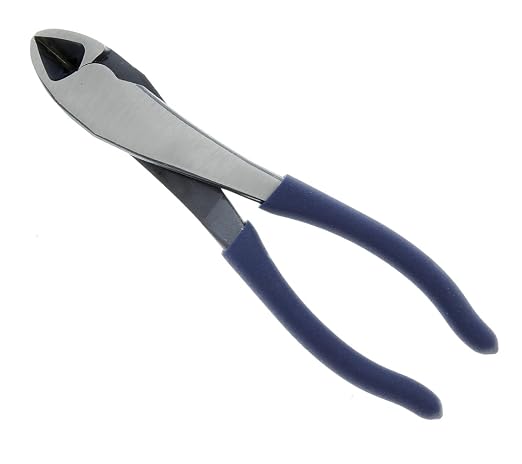 IDEAL INDUSTRIES INC. 35-029 8-inch Diagonal-Cutting Pliers - High-Leverage and Heavy Duty Angled Head Steel Pliers with Dipped-Grip Handles