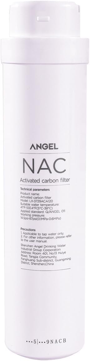 ANGEL X1 Series NAC Replacement Filter Cartridge 1-Pack, for X1, X1Pro, W-J3781-ROC15, W-J3680-ROB15, Fresh & Sweet-Tasting Water Filter for Home Systems, Long-Lasting 12–18 Month Lifespan