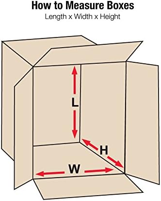 BOX USA Medium Shipping Boxes 14"L x 12"W x 8"H (5-Pack) - Corrugated Cardboard Box for Moving, Mailing, Packing, Packaging and Storage