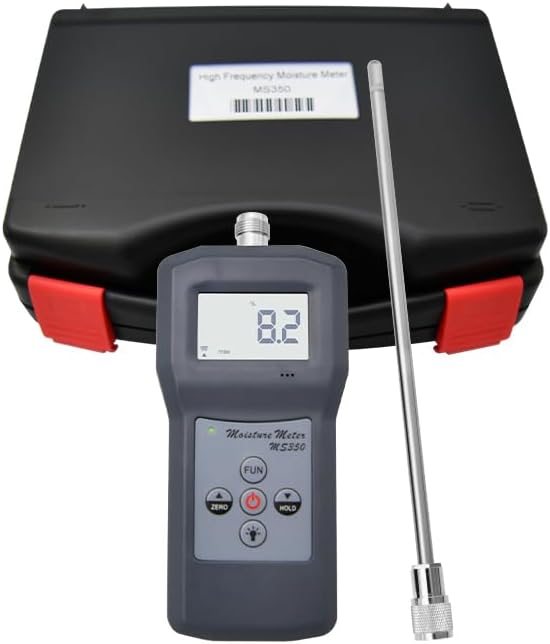 MS350 High Frequency Chemical Raw Materials Moisture Meter for Coal Fertilizer Powder Moisture Analysis Testing