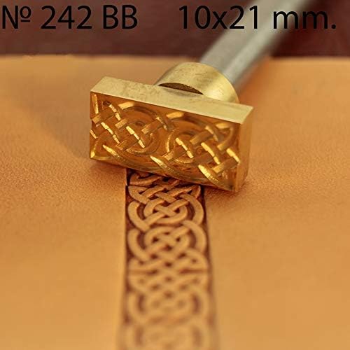 DandS ltd Leather Stamp Tool, Celtic, Professional Steel Craft Tool for Leatherworking, Embossing, Carving & Stamping Leather Projects, Belts Wallets & DIY Projects Compatible with Mallet #242BB