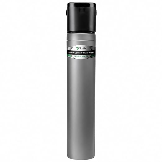 AO Smith Water Filter for Sink Faucet - Basic Direct Connect Under Sink Water Filter System - Carbon Block Filter Reduces Up to 99% of 9 Harmful Contaminants - AO-MF