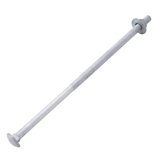1/2" x 8" Carriage Bolts (25 PCS), Hot Dip Galvanized, Heavy Duty Round Head with Washers and Nuts
