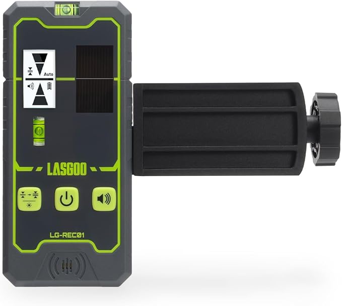 LasGoo Laser Level 3x360° Self Leveling, 3D Green Cross Line Laser for Construction and Picture Hanging,LasGoo LG-REC01 Laser Receiver for Laser Level