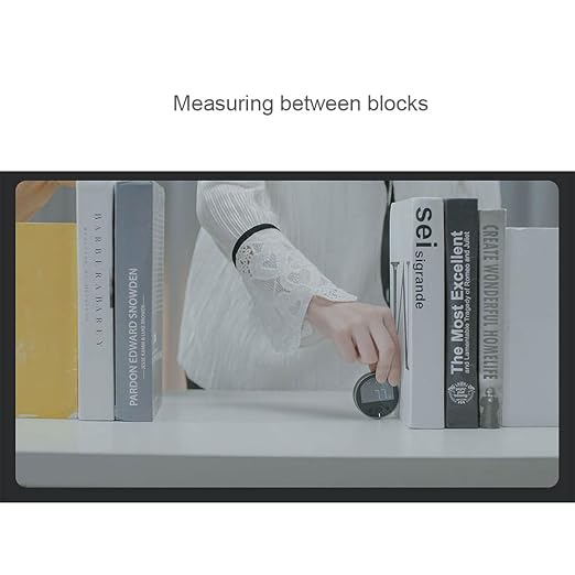 HomeMagician 324 Ft Electronic Digital Tape Measure with LCD Display Digital Ruler Rechargeable Small Smart Rolling Measuring Tool for Flat Curved Diameter Odd Shape Ideal Surprise for You