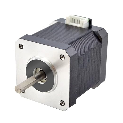 STEPPERONLINE Nema 17 Stepper Motor 2A 55Ncm Bipolar 1.8 Degree 4-Lead for 3D Printer CNC Extruder, 5 Pack