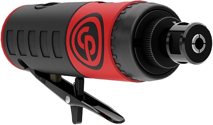 Chicago Pneumatic CP7411 - Air Die Grinder Tool, Welder, Woodworking, Automotive Car Detailing, Stainless Steel Polisher, Heavy Duty, Straight, 1/4 Inch (6 mm), 0.56 HP / 420 W - 22000 RPM
