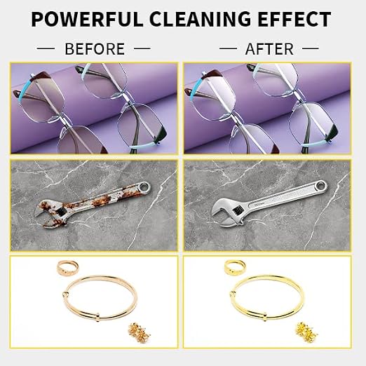 Commercial Ultrasound Cleaning Machine with Knob, 3L Professional Ultrasonic Cleaner, 40kHz with Heater and Timer for Tools, Jewelry, Watches, Glasses, Dentures, and Small Metal Parts
