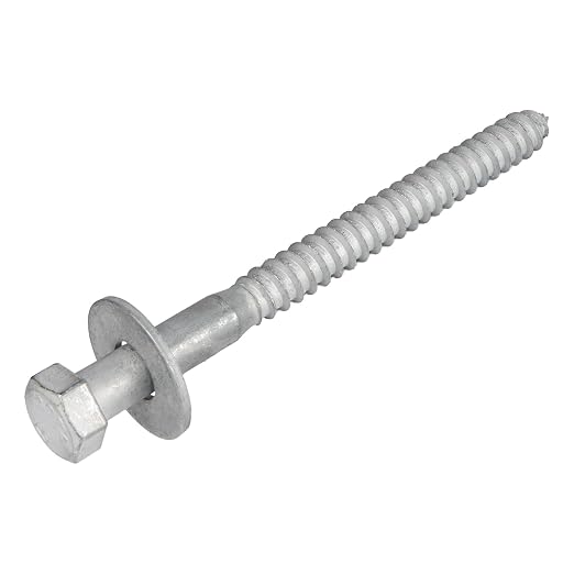 3/8 x 5 (50 Pack) Lag Screw Kit, 50 Screws and 50 washers, Hot Dip Galvanized, Meets ASME B18.2.1 Industrial/Commercial Grade by Makers Bolt