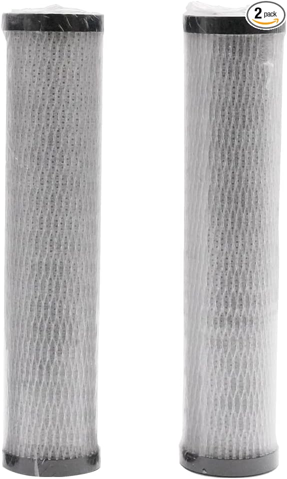 Westbrass AF400R Replacement Filter Cartridges for F400 Under Sink In-line Filter Unit and Instant Hot or Pure Water Dispenser Faucets, White (2-Pack)