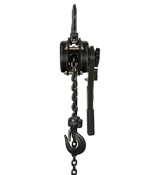 Lever Chain Hoist 2205LBS 10FT,1T Manual Ratchet Chain Puller Hoist for Building Garages Warehouse Automotive Machinery (2205LBS-10FT)