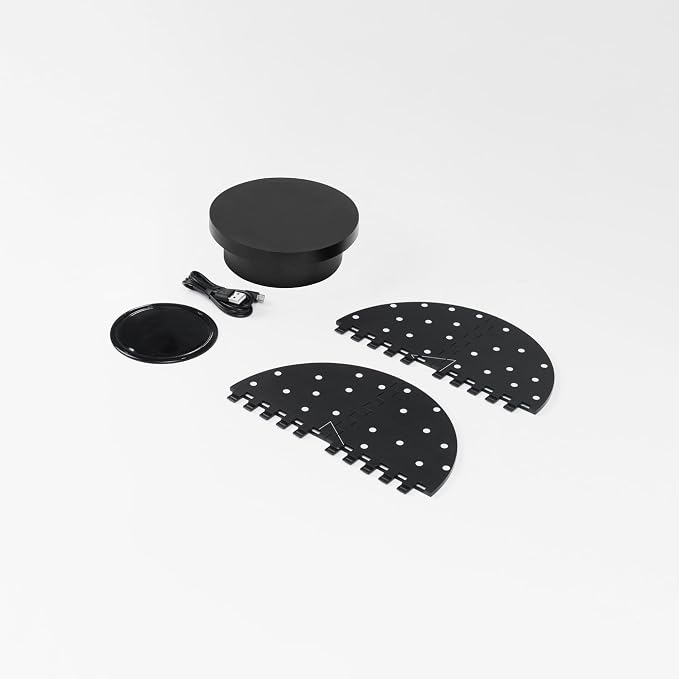 Revopoint Auto Turntable for 3D Scanners, Easy Scanning of Featureless and Small and Medium Objects, Equipped with Marked Top Cover