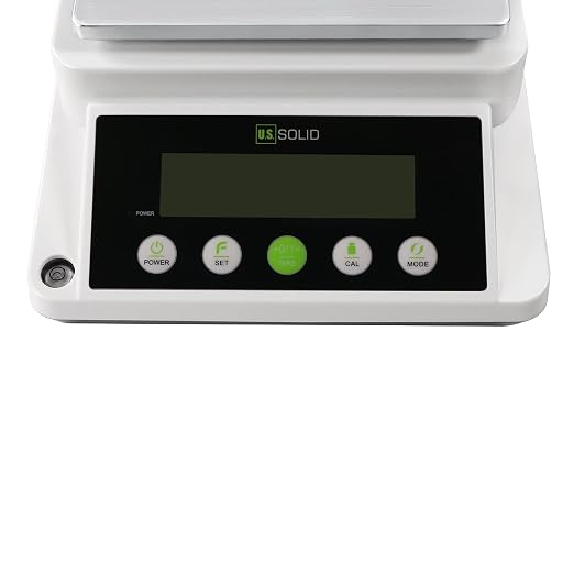 U.S. Solid Precision Balance, 6100g x 0.1g Digital Analytical Lab Scale with RS232 Interface for Data Export, Piece Counting, g, gn, oz, ct, for Science & Industry