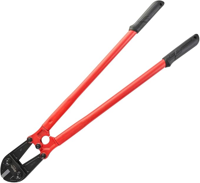 BLACK CANYON Heavy-Duty Bolt Cutter, Padlock cutter, 30 in, Cr-Mn steel, rust-proof&durable, PVC-coated handles, Non-slip Grip, for removing bolt, quickly cutting metal, chains