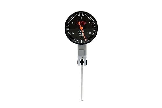 Shars .030" x .0005" Large Black Face Dial Test Indicator w/Long Contact Point Reach 303-3279 P