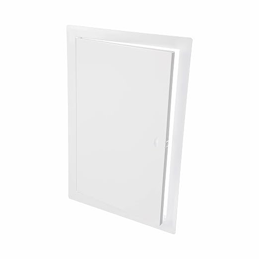 10" x 16" White Metal Access Panel - Wall Access Panel for Drywall - Hidden Wire Cover for Wall Covering Panels - Plumbing, Electricity, Heating Alarm, Bathroom, Dry Wall Hole Cover