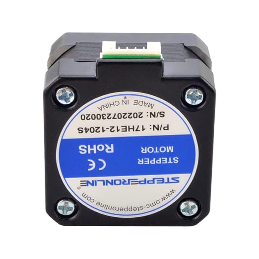 STEPPERONLINE Nema 17 Pancake Stepper Motor 1.2A 26Ncm Bipolar 1.8 Degree 4-Lead for 3D Printer CNC Extruder