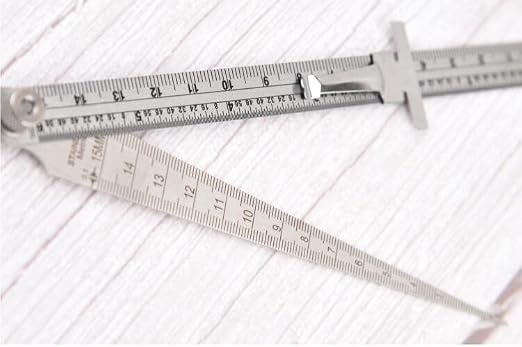 Taper Composition Gauge 1-6 Inch 1-15 Gap Diameter Depth Measuring Stainless Steel Imperial Metric Measurement Welding Gauge