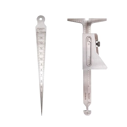 Weld Gauge Set Includes Hi-Lo Gauge and Taper Gauge and Porosity Undercuts Checking Gauge and Convexity Concavity Welding Gauge Imperial