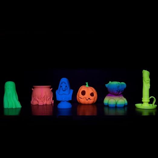 Polymaker Panchroma Luminous PLA Filament 1.75mm for 3D Printing, 1kg, Blue | Neatly Wound, Glow in the Dark, Easy Print & Smooth Feeding, Compatible with Bambu Lab & Most 3D Printers