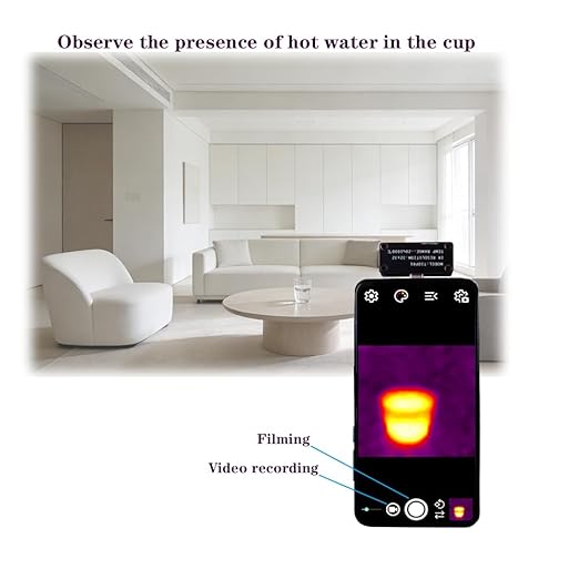TIOP01-HK 10g Ultra Light IR Camera -4℉ to 1832℉ Plug & Play | Ultra-portable and lightweight, easy to carry, perfect for home energy check, DIY repairs and daily temperature scanning