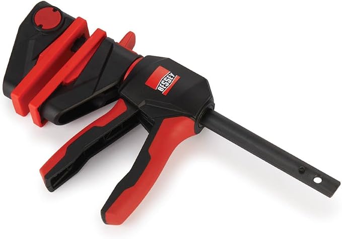 Bessey EHKL360, 6 In, Trigger Clamp and Spreader 360 Rotating Handle One-Hand Bar Clamps, Black