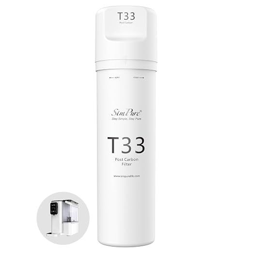 SimPure Y9 Series T33 Replacement Filter Cartridge | For Y9T Countertop Reverse Osmosis System, 6 Months Lifetime,1 Pack
