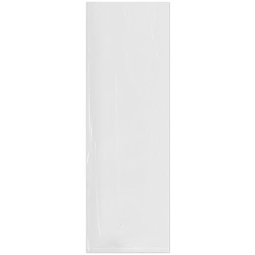 Plymor 6" x 18" (Pack of 100), 2 Mil Flat Open Clear Plastic Poly Bags