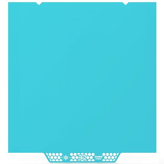 BIQU CryoGrip Pro Glacier Build Plate for K1 Max 3D Printer, Double-Sided Fine Textured Spring Steel Sheet, Firm Adhesion, 310x315mm, 1 Piece