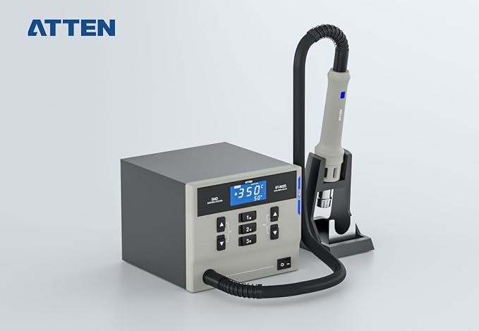 ATTEN ST-862D 1000W Hot Air Gun Soldering Station Digital Display BGA Rework Station Automatic Sleep Repair Tool, PCB Chip Soldering Repair Desoldering Station