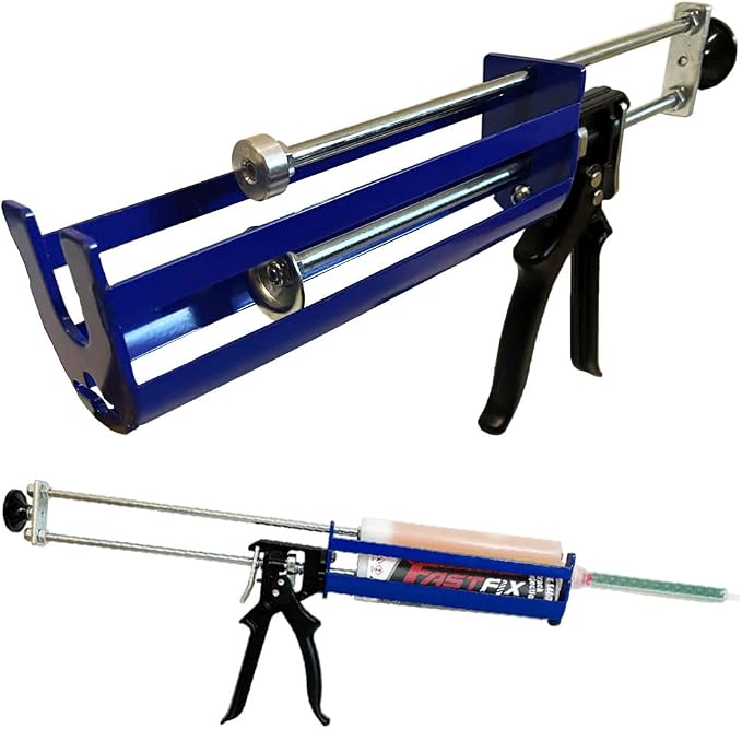 EXCEPTIONAL PRODUCTS – FX400 Dripless Dual Component Cartridge Gun – 400ml/13.5 oz – 24:1 Thrust – 3:1 Mix Ratio – Heavy Duty Adhesive Applicator – Portable Easy use - 2 Part Epoxy Caulk Dispenser (1)