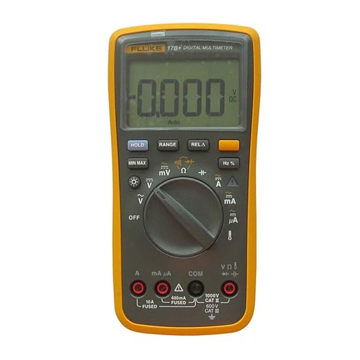 FLUKE 17B+ Digital Multimeter w/ Temperature & Frequency (CARRYING CASE INCLUDED) | With Carrying Case