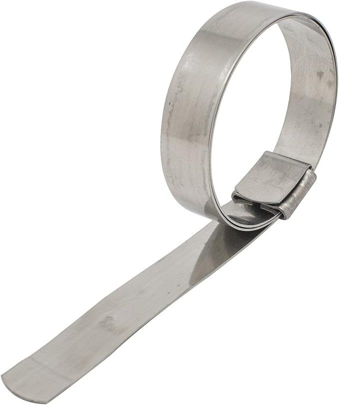 5/8" W x 2" Di (25 Pack) Center Punch Clamp band hose clamps 201 stainless steel
