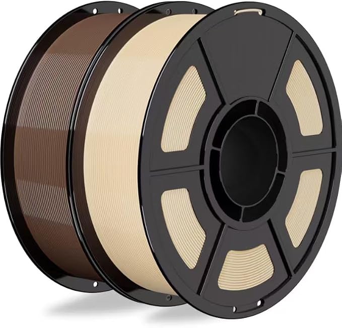 iSANMATE PETG Filament 1.75mm Bundle,2kg,3D Printer Filament,Strong Toughness,for Most FDM 3D Printers,AMS,AMSLite,Dryer Box and Holder,Brown+Skin