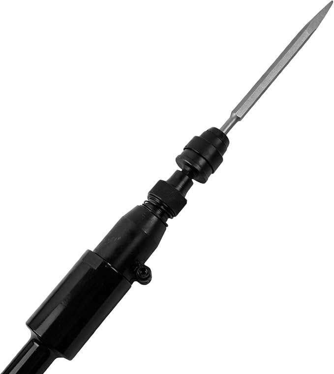 Pneumatic Multi-Function Tool with Scraper and Chisel Attachments