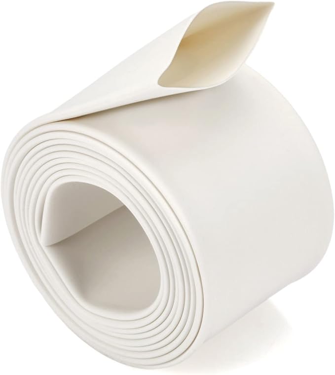 Chanzon 3:1 Ratio 3/4" (19.1mm) Heat Shrink Tubing - Marine Grade Waterproof Adhesive Lined - 4Ft Roll (1.22M Total Length) White Polyolefin Sleeving Wrap Shrinking 3 to 1 Ratio 1pcs
