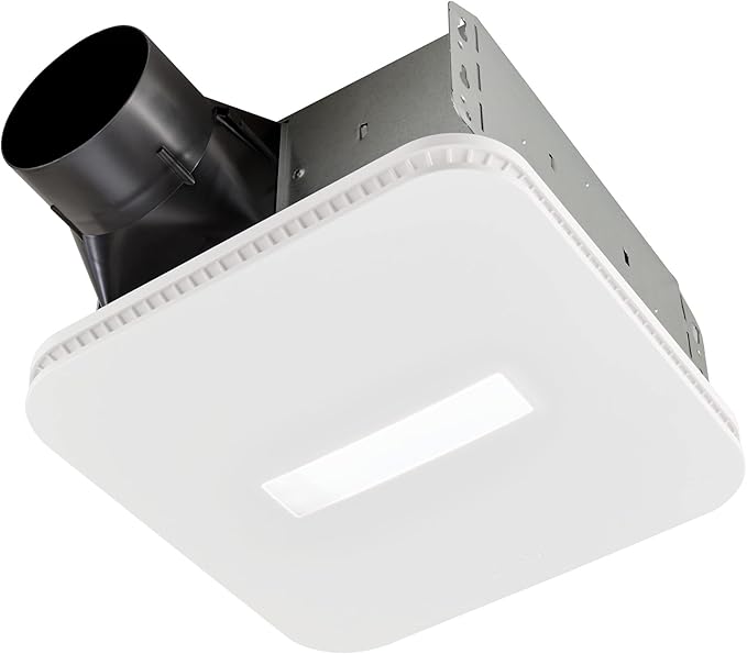 Broan-NuTone Bathroom Exhaust Fan with LED Light, Easy Retrofit, Quiet 1 Sone, 110 CFM
