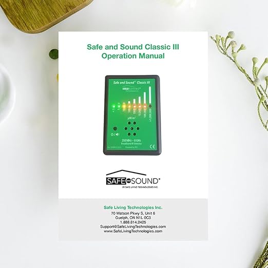 Safe and Sound Classic III Radio Frequency 5G Detector New 2024 Release by Safe Living Technologies Inc