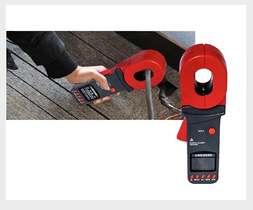 0.01‑200Ω Clamp Grounding Resistance Meter Handheld Digital Ground Earth Resistance Tester Testing Device