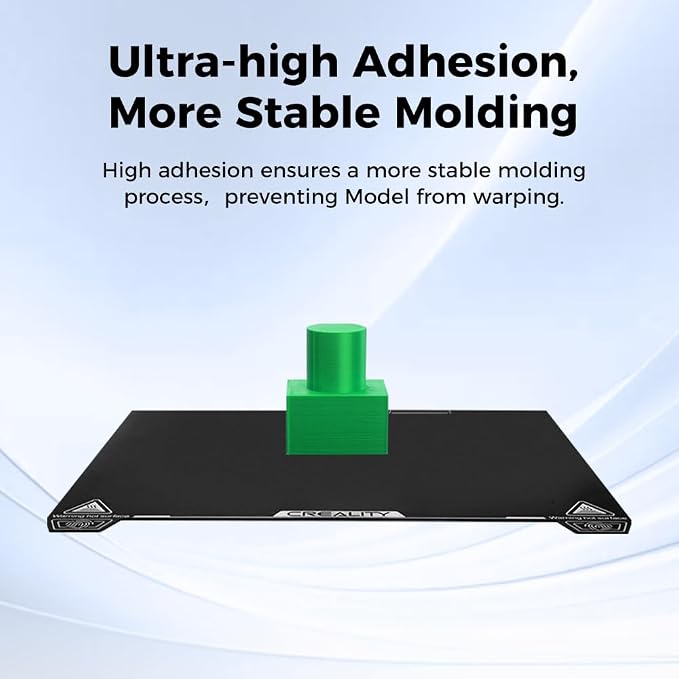 Creality K2 Plus Epoxy Resin Build Plate, 370x370mm Texture Spring Steel Bed Plate Excellent Adhesion Heat-Resistant Wear Resistance Flexible Print Platform for K2 Plus