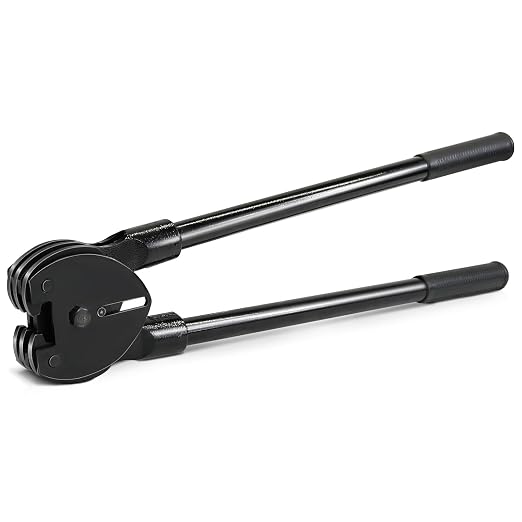 Strapping Sealer/Crimper for 3/4" Steel Strapping Band Manual Banding Tool with 19" Extended Handle