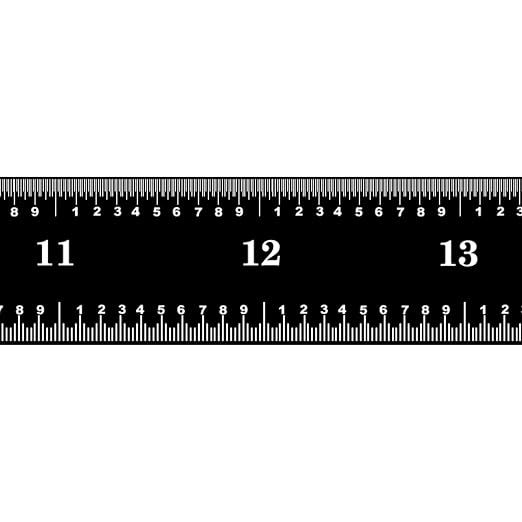 PEC Tools 24 Inch Flexible Metal Rule, Designed for High-Accuracy Industrial Environments, Made in USA