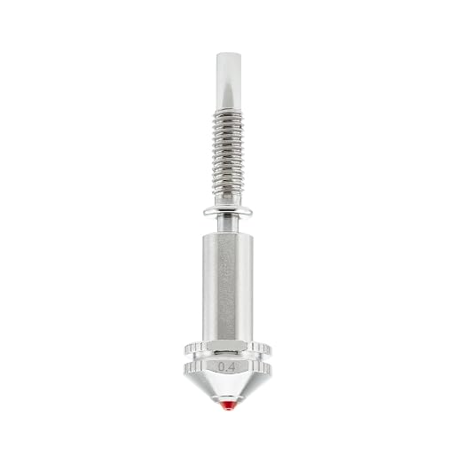 Rapid Change Ruby Nozzle 0.4mm for E3D Revo HotEnd, High Hardness, Abrasion Resistant for Precision Additive Manufacturing