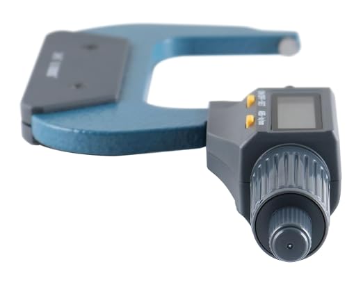 Accusize Industrial Tools 2-3''/50-75mm by 0.00005'' 2 Keys Electronic Digital Outside Micrometer, Md71-0003 | 2-Key Electronic Digital, Carbide-Tipped, Data Output, 0.00005 in Resolution