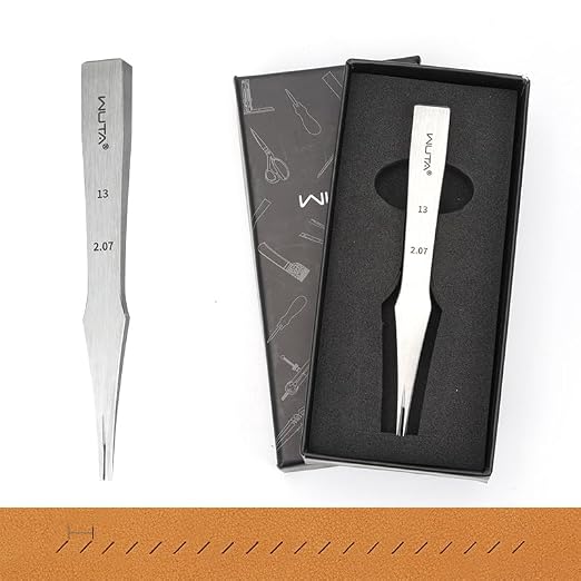 WUTA Leather Chisel All-Polished Die-Steel Puncher French Style Pricking Iron Sharp Leather Punching Tool Kits