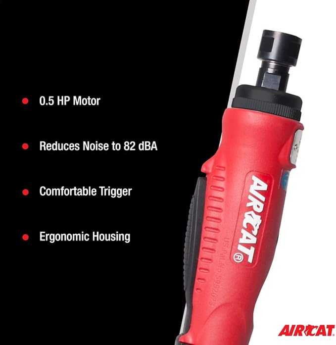 AIRCAT Pneumatic Tools 6201: .5 HP Composite Straight Die Grinder 22,000 RPM