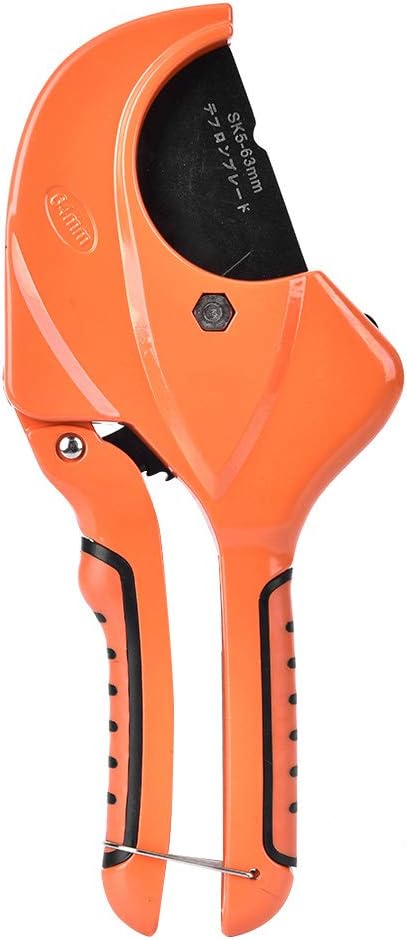 PVC Pipe Cutter, 63mm Opening Manganese Steel Pipe Cutter Scissors, Pipe Cutting Tool for PVC PPR Pipe, Water Pipe, Gas Pipe, Home Working and Plumber
