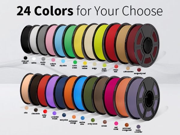iSANMATE Matte PLA Filament Bundle 4KG,1.75MM 3D Printer Filament,for Bambu Lab 3D Printers,AMS,AMSLite,Beige+Black+White+Grey
