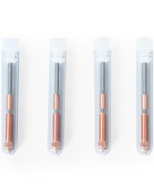 Creality Official K1C Nozzles 4 PCS, Unicorn Quick-Swap Nozzle Kit,High Speed Tri-Metal Steel-Tipped Copper and Titanium Alloy Heatbreak Nozzle Kit Suitable for Creality K1C,Ender 3 V3,V3 Plus Models